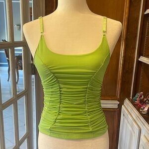 Lime green Camisole & thong 2 piece set size small cami is 14 inch pit to pit